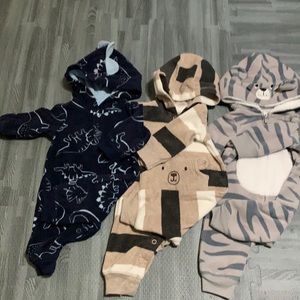 Fleece pajamas all in one